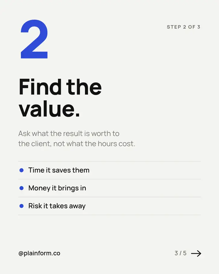 Step 2: Find the value
