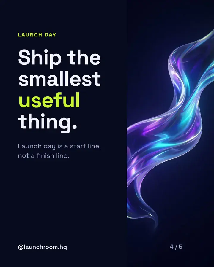 Statement: Ship the smallest useful thing