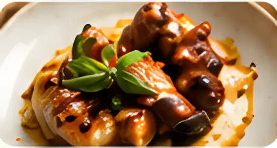 Braised octopus with herbs on a smoked paprika potato purée