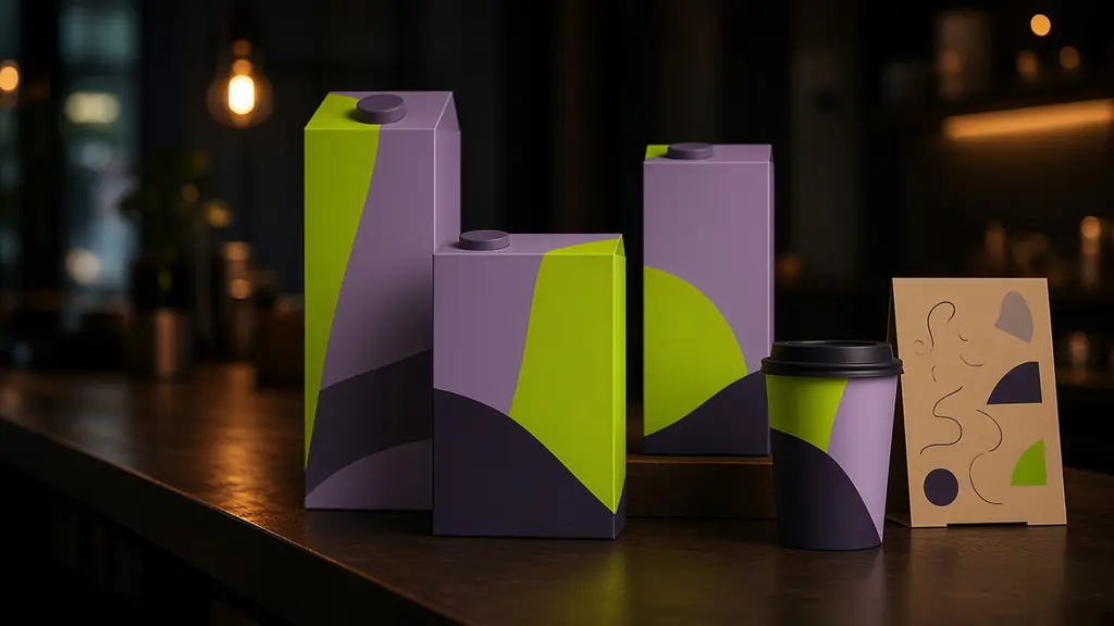 Nightjar packaging on a café counter at night