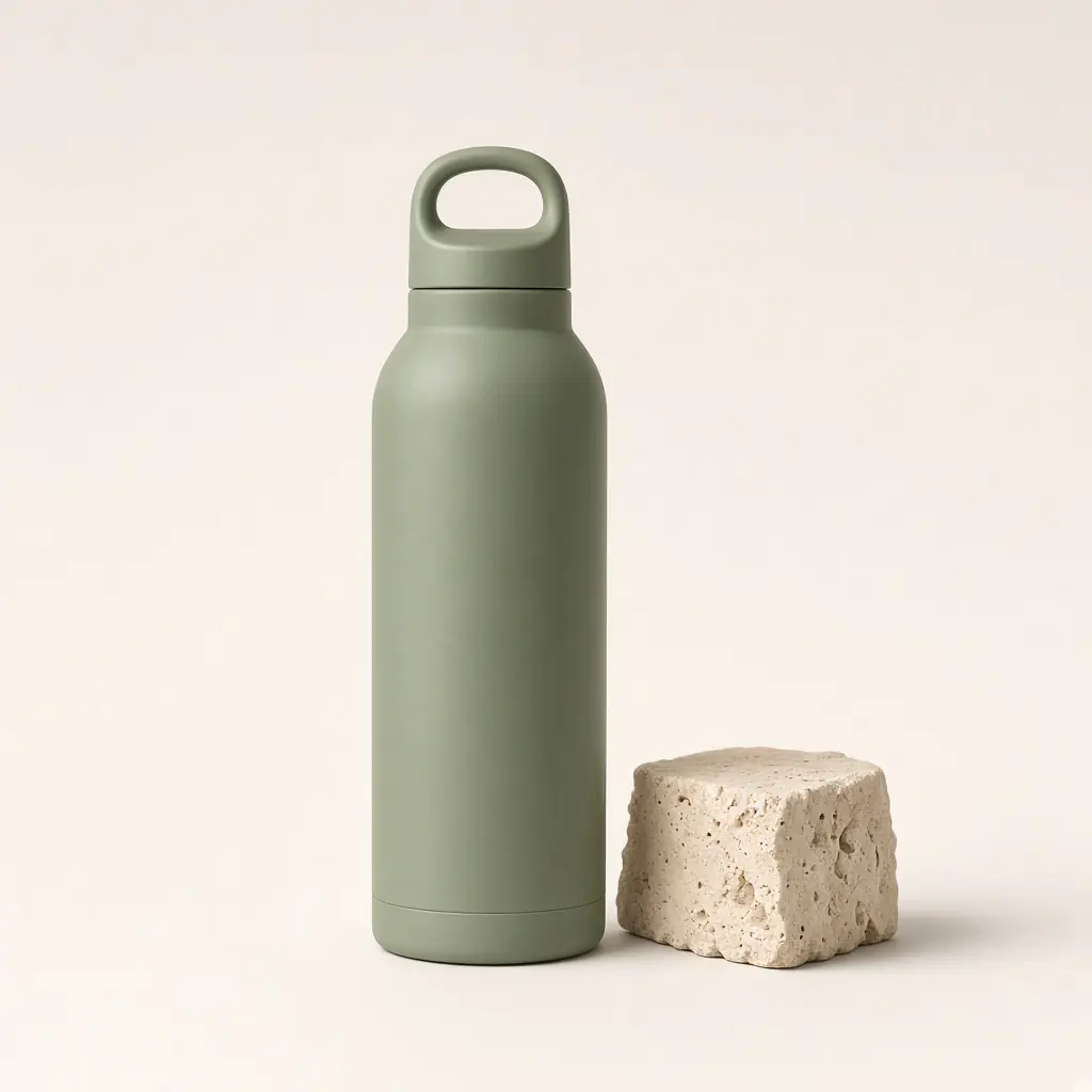 Tidewell Everyday Bottle in Sage, front view