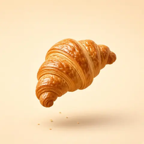 Golden butter croissant