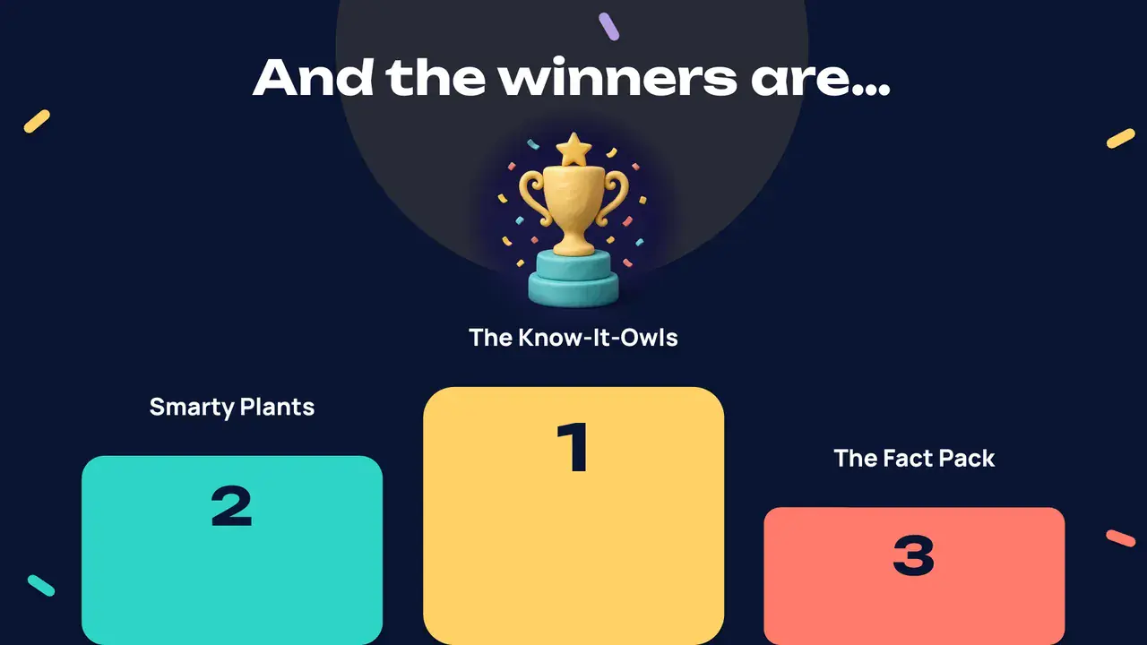 Slide 30: Winners podium